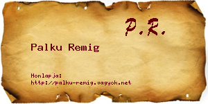 Palku Remig névjegykártya